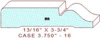 Door/Window Casing 3-3/4" - 16 Door/Window Casing 3-3/4" - 16