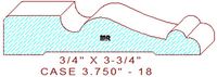 Door/Window Casing 3-3/4" - 18 Door/Window Casing 3-3/4" - 18