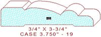 Door/Window Casing 3-3/4" - 19 Door/Window Casing 3-3/4" - 19