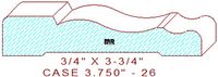 Door/Window Casing 3-3/4" - 26 Door/Window Casing 3-3/4" - 26