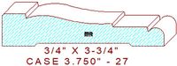 Door/Window Casing 3-3/4" - 27 Door/Window Casing 3-3/4" - 27