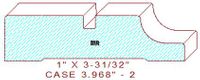 Door/Window Casing 3-31/32" - 2 Door/Window Casing 3-31/32" - 2