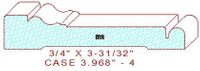 Door/Window Casing 3-31/32" - 4