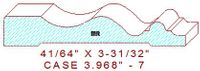 Door/Window Casing 3-31/32" - 7 Door/Window Casing 3-31/32" - 7