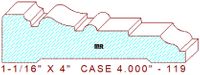 Door/Window Casing 4" - 119 Door/Window Casing 4" - 119