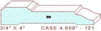 Door/Window Casing 4" - 121 Door/Window Casing 4" - 121