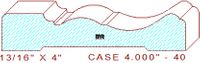 Door/Window Casing 4" - 40 Door/Window Casing 4" - 40