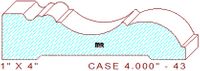 Door/Window Casing 4" - 43 Door/Window Casing 4" - 43