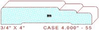 Door/Window Casing 4" - 55 Door/Window Casing 4" - 55