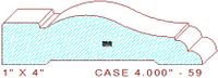 Door/Window Casing 4" - 59 Door/Window Casing 4" - 59