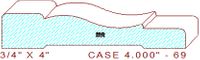 Door/Window Casing 4" - 69 Door/Window Casing 4" - 69