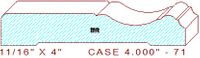 Door/Window Casing 4" - 71 Door/Window Casing 4" - 71