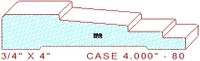 Door/Window Casing 4" - 80 Door/Window Casing 4" - 80