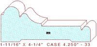 Door/Window Casing 4-1/4" - 33 Door/Window Casing 4-1/4" - 33