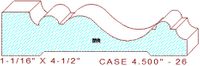 Door/Window Casing 4-1/2" - 26 Door/Window Casing 4-1/2" - 26
