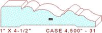 Door/Window Casing 4-1/2" - 31 Door/Window Casing 4-1/2" - 31
