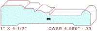 Door/Window Casing 4-1/2" - 33 Door/Window Casing 4-1/2" - 33