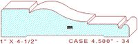 Door/Window Casing 4-1/2" - 34 Door/Window Casing 4-1/2" - 34