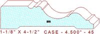 Door/Window Casing 4-1/2" - 45 Door/Window Casing 4-1/2" - 45