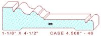 Door/Window Casing 4-1/2" - 46 Door/Window Casing 4-1/2" - 46