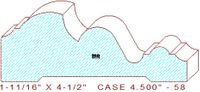 Door/Window Casing 4-1/2" - 58 Door/Window Casing 4-1/2" - 58