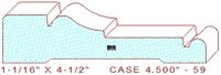 Door/Window Casing 4-1/2" - 59 Door/Window Casing 4-1/2" - 59