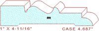 Door/Window Casing 4-11/16" Door/Window Casing 4-11/16"