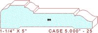 Door/Window Casing 5" - 25 Door/Window Casing 5" - 25