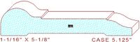Door/Window Casing 5-1/8" Door/Window Casing 5-1/8"