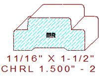 Chair Rail 1-1/2" - 2