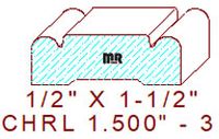 Chair Rail 1-1/2" - 3