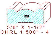 Chair Rail 1-1/2" - 4 Chair Rail 1-1/2" - 4