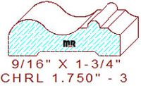 Chair Rail 1-3/4" - 3 Chair Rail 1-3/4" - 3