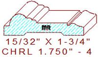 Chair Rail 1-3/4" - 4