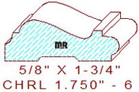 Chair Rail 1-3/4" - 6