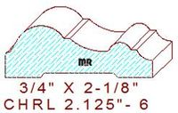 Chair Rail 2-1/8" - 6