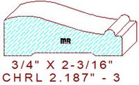 Chair Rail 2-3/16" - 3 Chair Rail 2-3/16" - 3