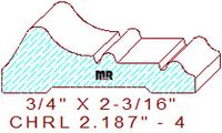 Chair Rail 2-3/16" - 4 Chair Rail 2-3/16" - 4