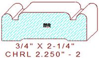Chair Rail 2-1/4" - 2 Chair Rail 2-1/4" - 2