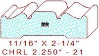 Chair Rail 2-1/4" - 21 Chair Rail 2-1/4" - 21