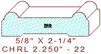 Chair Rail 2-1/4" - 22 Chair Rail 2-1/4" - 22