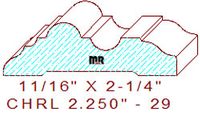 Chair Rail 2-1/4" - 29 Chair Rail 2-1/4" - 29