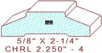 Chair Rail 2-1/4" - 4 Chair Rail 2-1/4" - 4