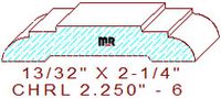 Chair Rail 2-1/4" - 6 Chair Rail 2-1/4" - 6