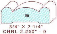 Chair Rail 2-1/4" - 9 Chair Rail 2-1/4" - 9