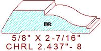 Chair Rail 2-7/16" - 8 Chair Rail 2-7/16" - 8
