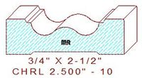 Chair Rail 2-1/2" - 10