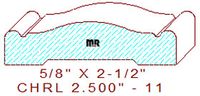 Chair Rail 2-1/2" - 11