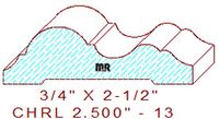Chair Rail 2-1/2" - 13