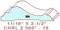 Chair Rail 2-1/2" - 16